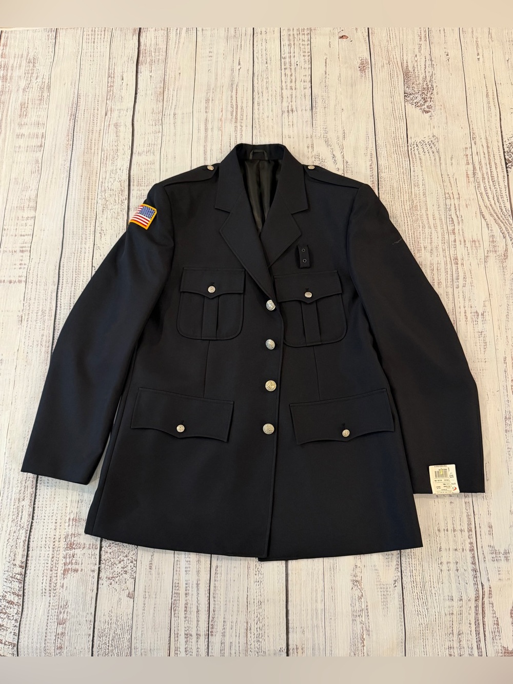 Elbeco Fire Department Dress Uniform Jacket 46L Dark Navy Coat. New- Read